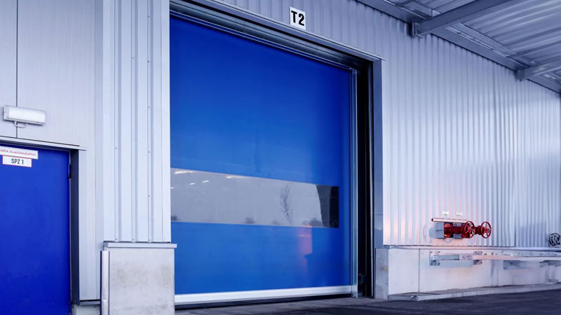 Puerta industrial rápida enrrollable
