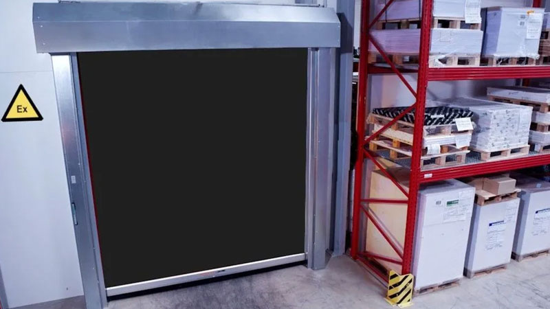 Puerta rápida enrrollable